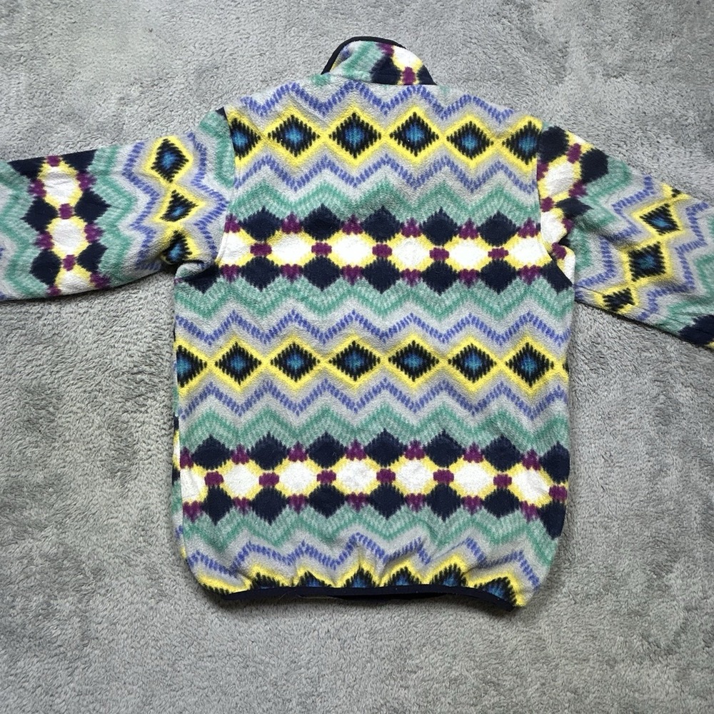 Patagonia Synchilla Pullover Women's L Multi Fleece Timber Twist Aztec *HOLES - Picture 2 of 16